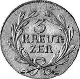 Reverse 3 Kreuzer 1816