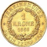 Reverse Krone 1866 B