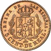 Reverse 5 Céntimos de real 1854