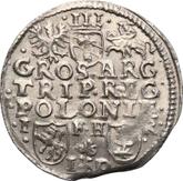 Reverse 3 Groszy (Trojak) no date (1588-1601) IF HR ID Poznań Mint