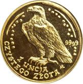 Reverse 500 Zlotych 1999 MW NR White-tailed eagle
