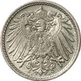 Reverse 5 Pfennig 1893 J
