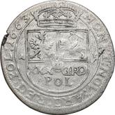 Reverse 1 Zloty (30 Groszy) 1663 AT