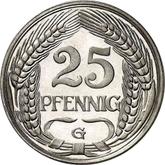 Obverse 25 Pfennig 1910 G