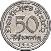 Obverse 50 Pfennig 1920 E