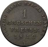 Reverse Groschen 1810 A