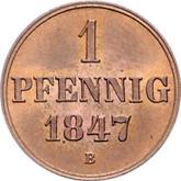 Reverse Pfennig 1847 B