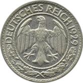 Obverse 50 Reichspfennig 1929 D