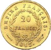 Reverse 20 Francs 1813