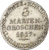 Reverse 3 Mariengroschen 1817 C.H.H.