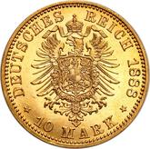 Reverse 10 Mark 1888 A Prussia