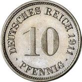 Obverse 10 Pfennig 1911 F