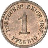 Obverse 1 Pfennig 1897 G