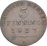 Reverse 3 Pfennig 1827 A