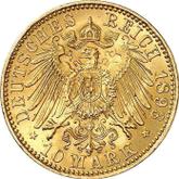 Reverse 10 Mark 1893 A Prussia
