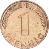 Obverse 1 Pfennig 1948 J Bank deutscher Länder