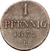 Reverse Pfennig 1835 B