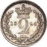 Reverse Twopence 1829 Maundy