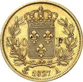 Reverse 40 Francs 1827 A