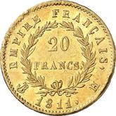 Reverse 20 Francs 1811 H