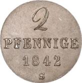 Reverse 2 Pfennig 1842 S
