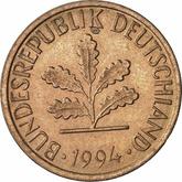 Reverse 1 Pfennig 1994 F