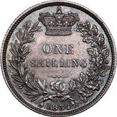 Reverse Shilling 1834 WW