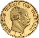 Obverse 1/2 Krone 1864 A