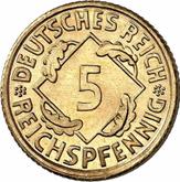 Obverse 5 Reichspfennig 1925 E