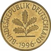 Reverse 5 Pfennig 1996 F