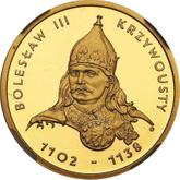 Reverse 100 Zlotych 2001 MW EO Boleslaw III Krzywousty