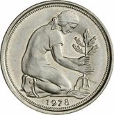 Reverse 50 Pfennig 1978 G