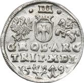 Reverse 3 Groszy (Trojak) 1597 Lithuania