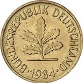 Reverse 5 Pfennig 1984 D