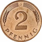 Obverse 2 Pfennig 1996 G