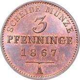 Reverse 3 Pfennig 1867 A