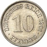 Obverse 10 Pfennig 1901 J