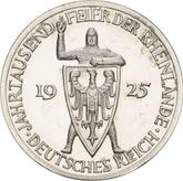 Obverse 3 Reichsmark 1925 A Rhineland