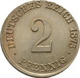 Obverse 2 Pfennig 1873-1877