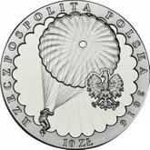 Obverse 10 Zlotych 2016 MW 75th Anniversary of the First Drop of the Cichociemni Paratroopers
