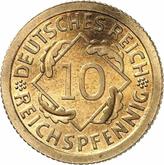 Obverse 10 Reichspfennig 1929 F