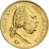 Obverse 40 Francs 1816 W