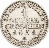 Reverse Silber Groschen 1851 A