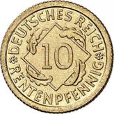Obverse 10 Rentenpfennig 1925 F