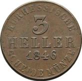Reverse 3 Heller 1846
