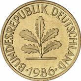Reverse 10 Pfennig 1986 D