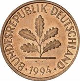 Reverse 1 Pfennig 1994 A