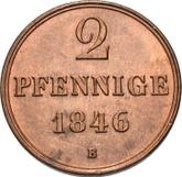 Reverse 2 Pfennig 1846 B