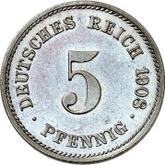 Obverse 5 Pfennig 1908 G