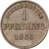 Reverse Pfennig 1862